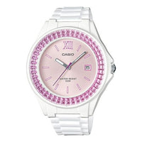 CASIO Quartz Waterproof PinkWhite Analog LX-500H-4E