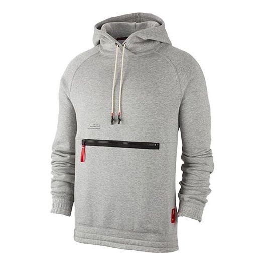 Nike Kyrie Basketball Sports Fleece Lined Knit Gray BV9298-063