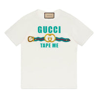 Gucci Tape Me Cotton T-Shirt 'White' 717422-XJFM6-9088