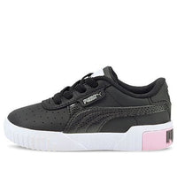 (TD) PUMA Cali Casual Board Shoes Black/White/Pink 368861-01