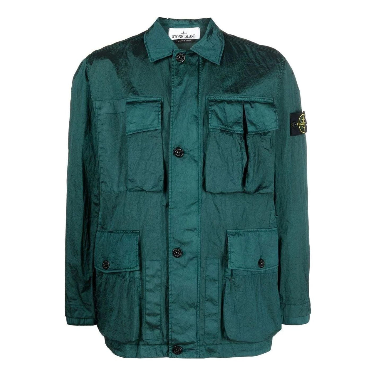STONE ISLAND Giubbotto Shirt Jacket 'Bottle Green' 781541620-V0053