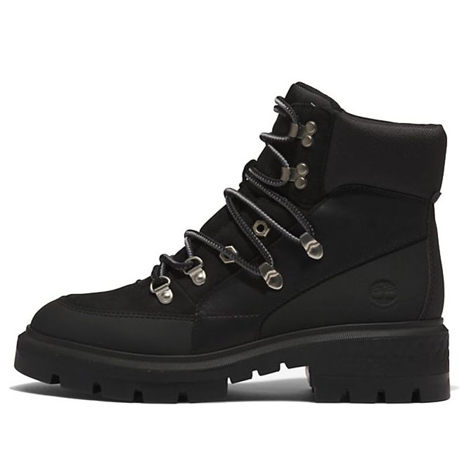(WMNS) Timberland Cortina Valley Waterproof Mid Hiker Boots 'Black Full Grain' A5NJ7015