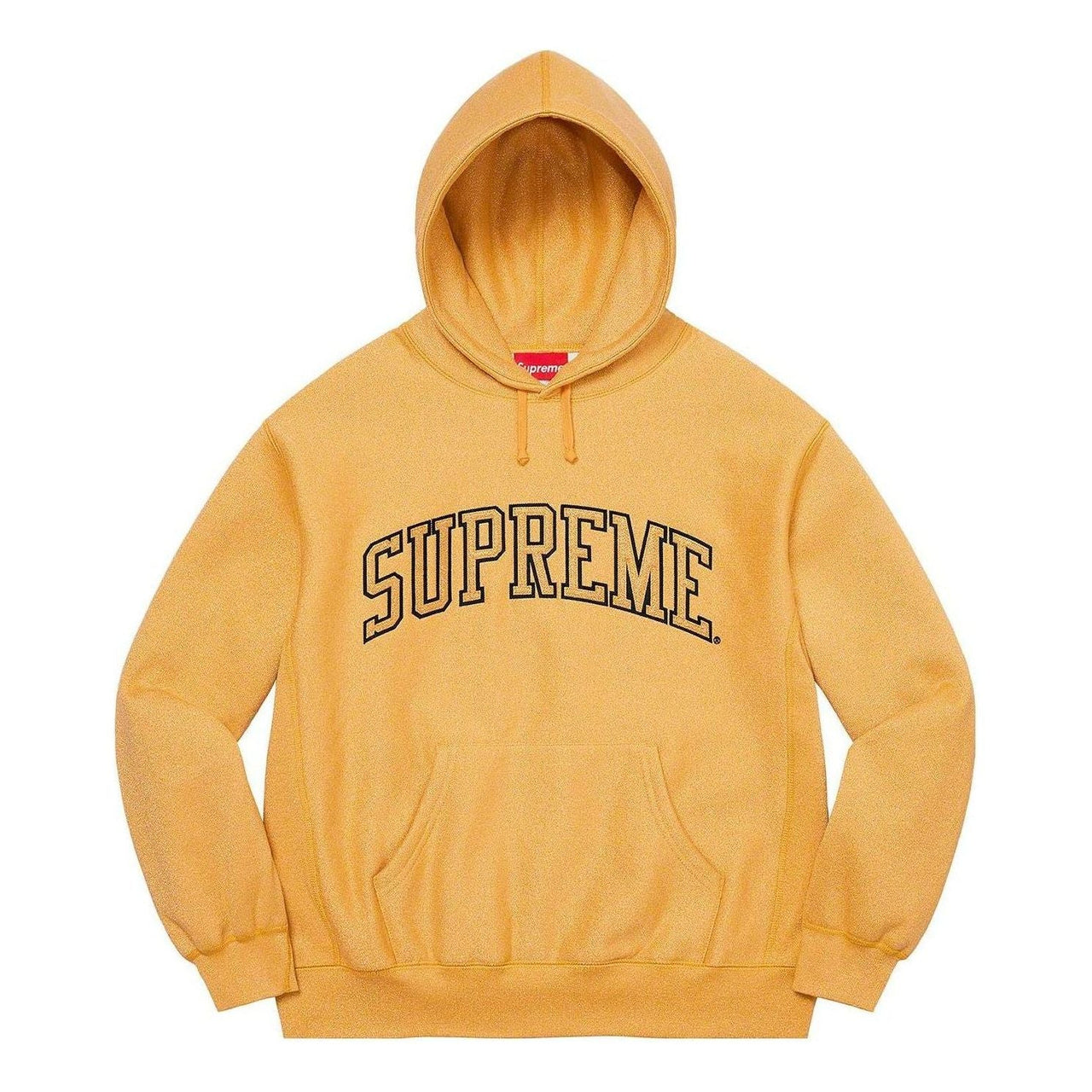 Supreme Glitter Arc Hooded Sweatshirt 'Yellow' SUP-SS23-150