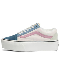 Vans Old Skool Pig Suede Sherpa Stackform 'White Blue' VN0A7Q5MMUL