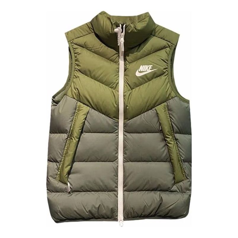 Nike Windproof Warm Stand Collar Down Vest 'Green' DV0757-326