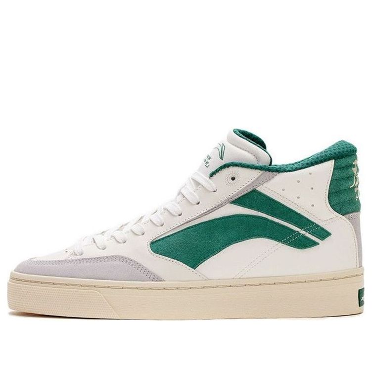 (WMNS) Li-Ning 180 Cozy Skateboarding Shoes White Green AECS004-1