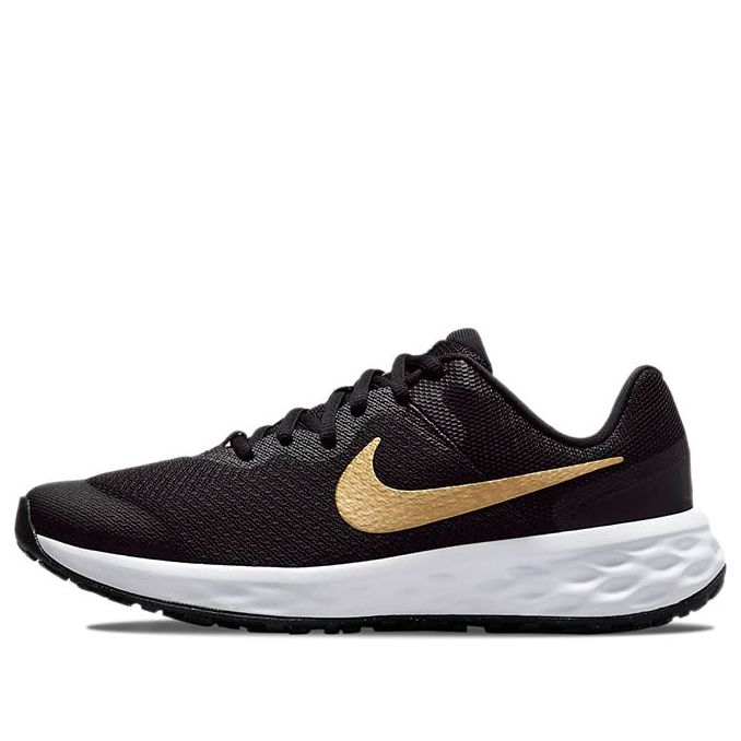 (GS) Nike Revolution 6 'Black Metallic Gold' DD1096-002