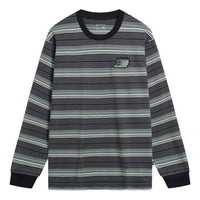 Li-Ning Classic Lifestyle Stripes Long Sleeve Shirt 'Grey Black' AHST719-4