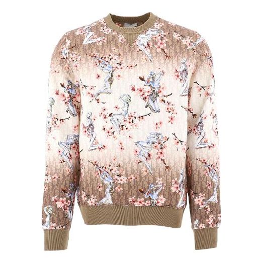 DIOR x Sorayama All Over Graphic Print Sweatshirt M Brown 933J601A0573-184