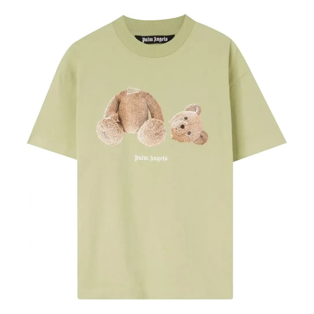 Palm Angels Bear Classic Tee 'Mint Brown' PMAA001F22JER0055160