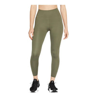 (WMNS) Nike Dri-FIT Side Pattern Printing Sports Training Quick Dry Tight Gym Pants/Trousers/Joggers Olive Green DM7259-222