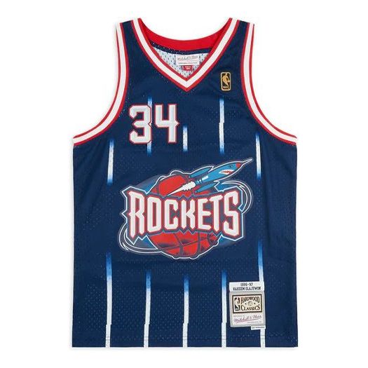 Mitchell & Ness NBA Swingman Jersey 'Houston Rockets - Hakeem Olajuwon 1996/97'' SMJYGS18173-HRONAVY96HOL