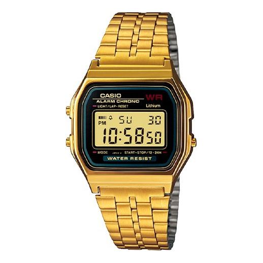 CASIO Quartz Waterproof Analog Unisex Mens Gold Digital A159WGEA-1DF