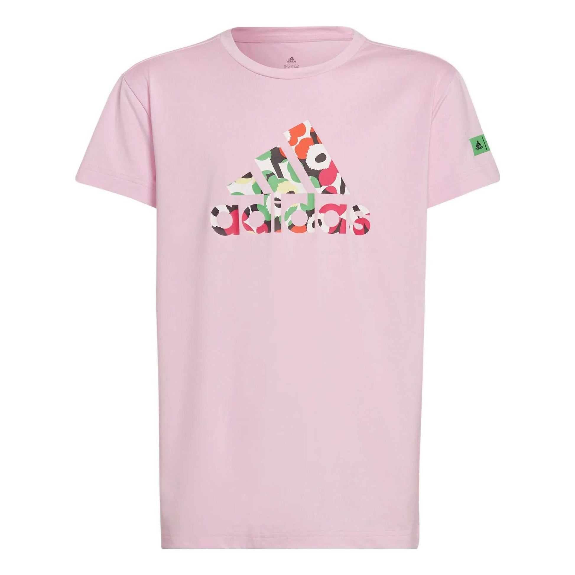 (GS) adidas x Marimekko AEROREADY Training Floral-Print T-Shirt Asia Sizing 'Pink' HD6743