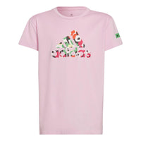 (GS) adidas x Marimekko AEROREADY Training Floral-Print T-Shirt Asia Sizing 'Pink' HD6743
