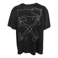 Off-White Abstract Arrows T-Shirt 'Black' OMAA038F191850111001