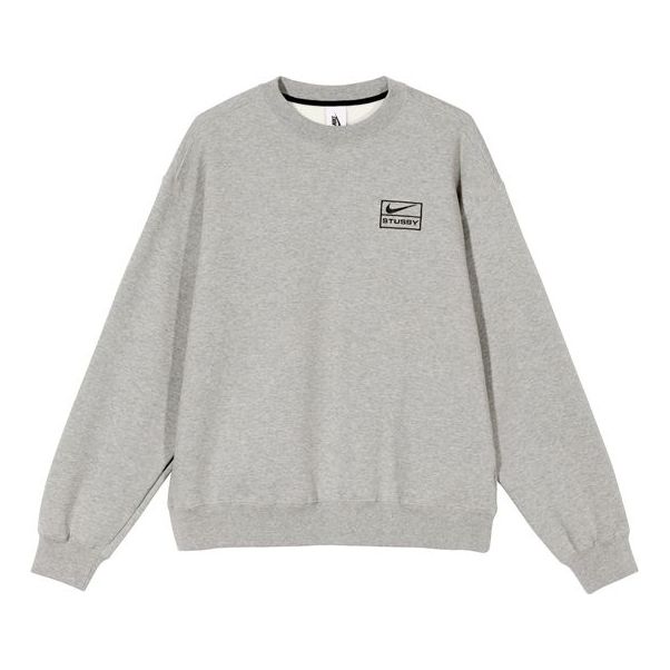 Nike x Stussy NRG BR Crew Fleece 'Grey' CT4311-063