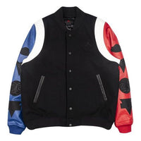 Air Jordan Air DNA Sleeve Splicing Jacket Red Blue Black AT9958-010