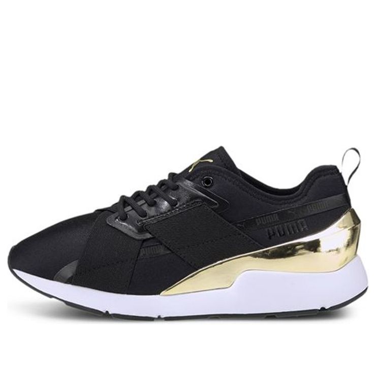 (WMNS) PUMA Muse X-2 Metallic 'Black Team Gold' 370838-07