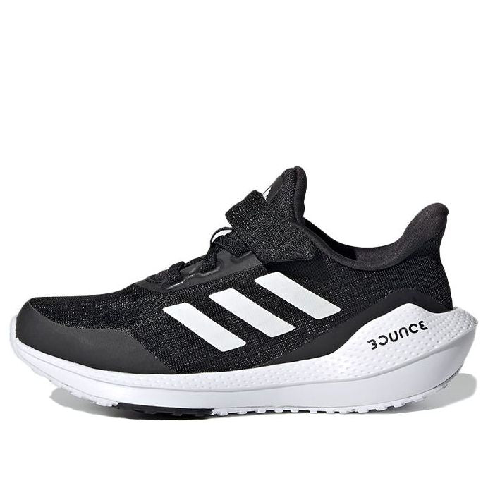 (GS) adidas EQ21 Run Velcro J 'Black White' FX2254