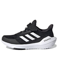 (GS) adidas EQ21 Run Velcro J 'Black White' FX2254