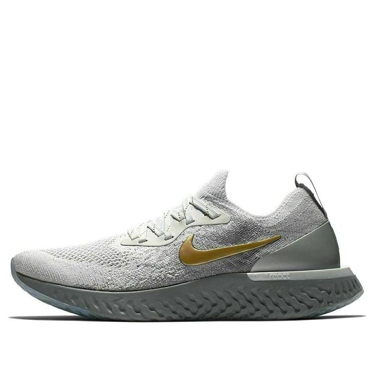 (WMNS) Nike Epic React Flyknit Premium 'Vast Grey Gold' AV3048-070