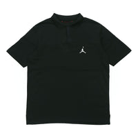 قميص بولو رياضي بأكمام قصيرة من Air Jordan Jumpman باللون الأسود CJ4705-010