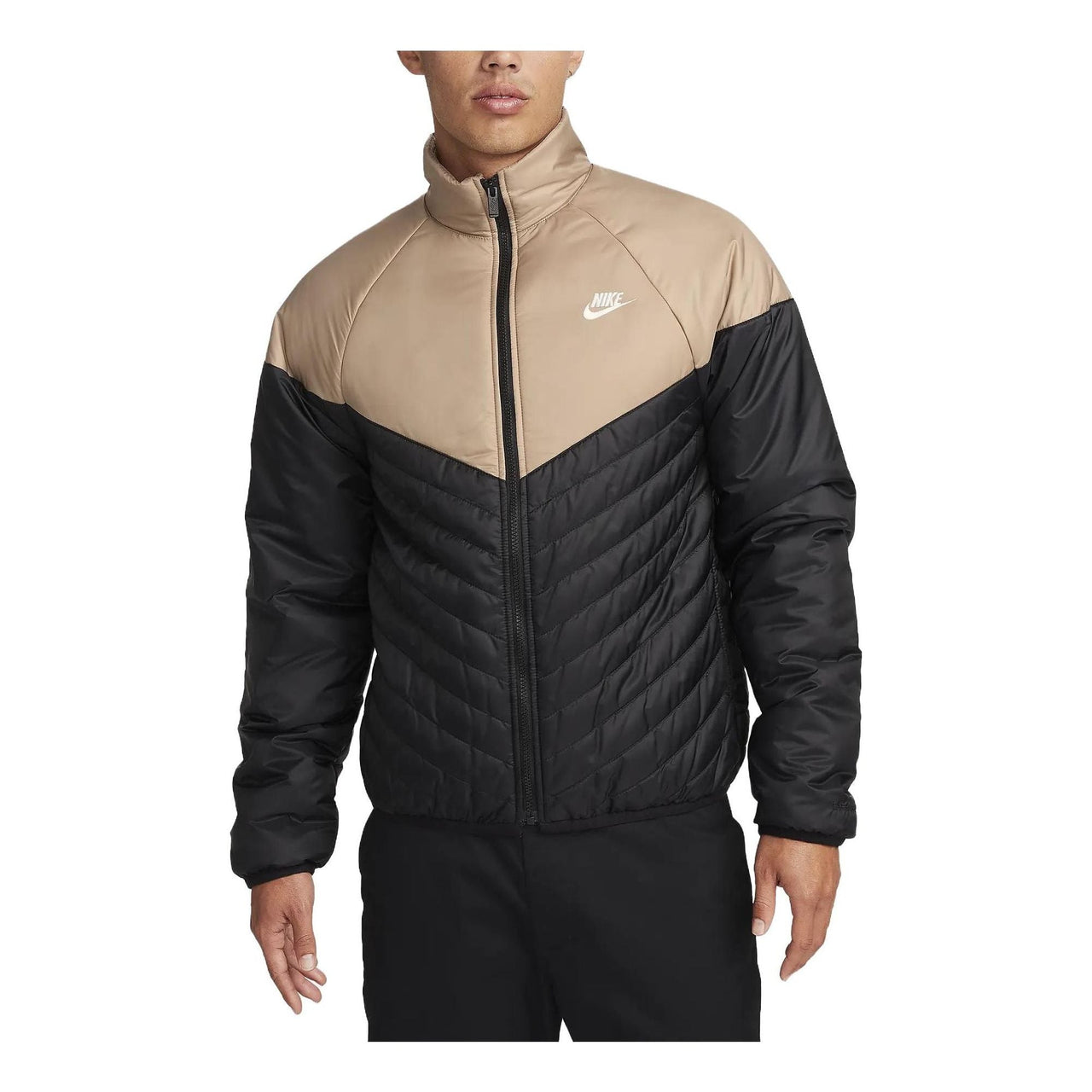 Nike Sportswear Windrunner Therma-FIT Midweight Puffer Jacket 'Tan Black' FB8196-011