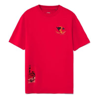 Li-Ning Graphic T-shirt 'Red' AHSRB99-2