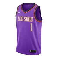 Nike NBA Retro Basketball Jersey/Vest SW Fan Edition 18-19 Season Phoenix Suns Devin Booker 1 Purple AJ4638-561