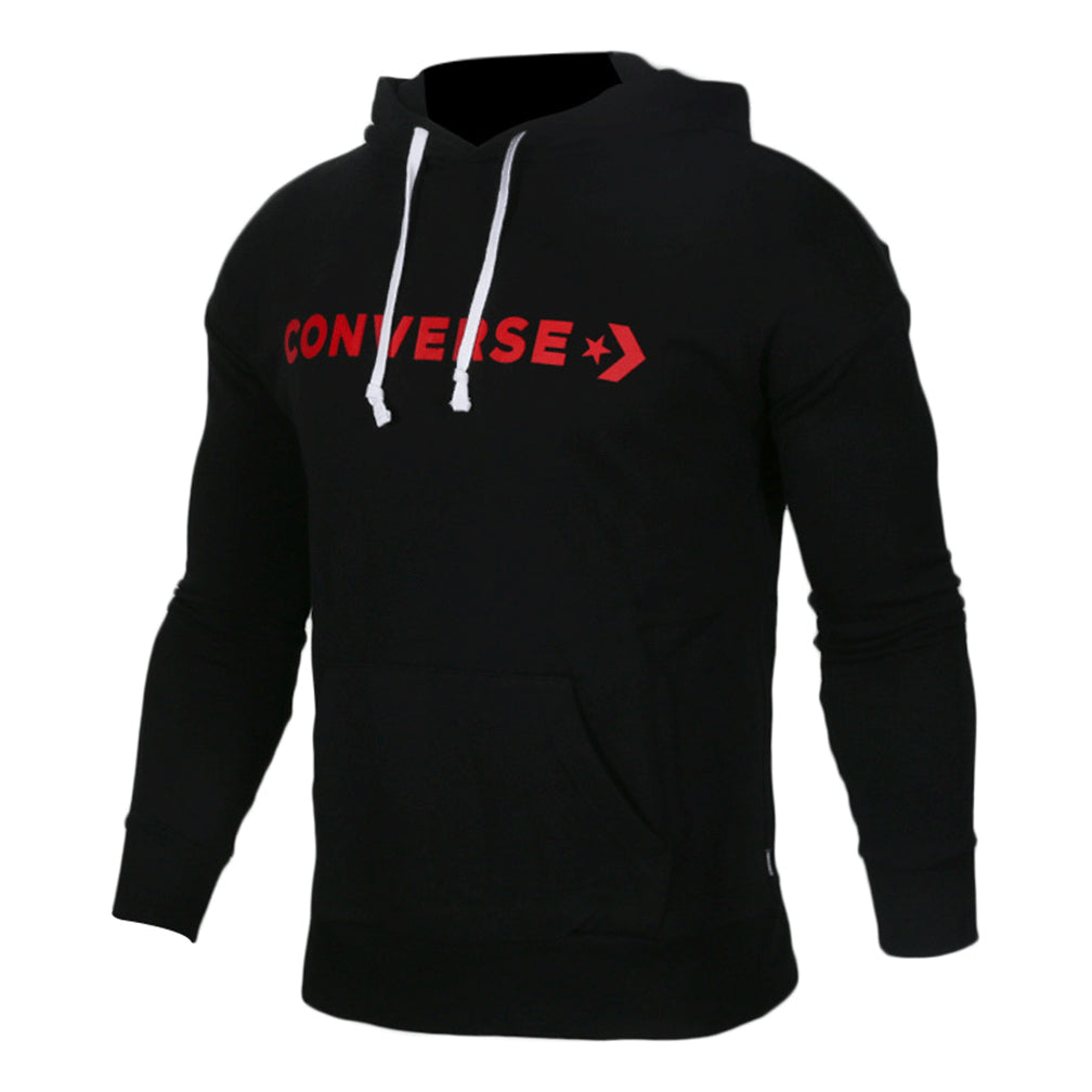 (WMNS) Converse Wordmark Big Logo Hoodie 'Black' 10007113-A01