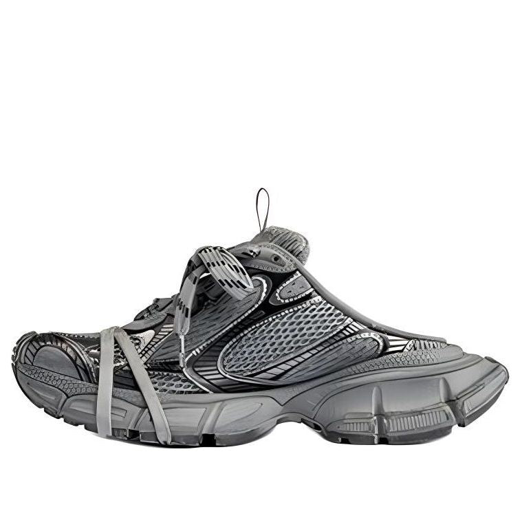 (WMNS) Balenciaga 3XL Mules 'Grey Mesh and Polyurethane' 742682W3XL11210