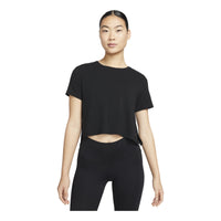 (WMNS) Nike Solid Color Round Neck Loose Short Sleeve T-shirt Black DM7026-010