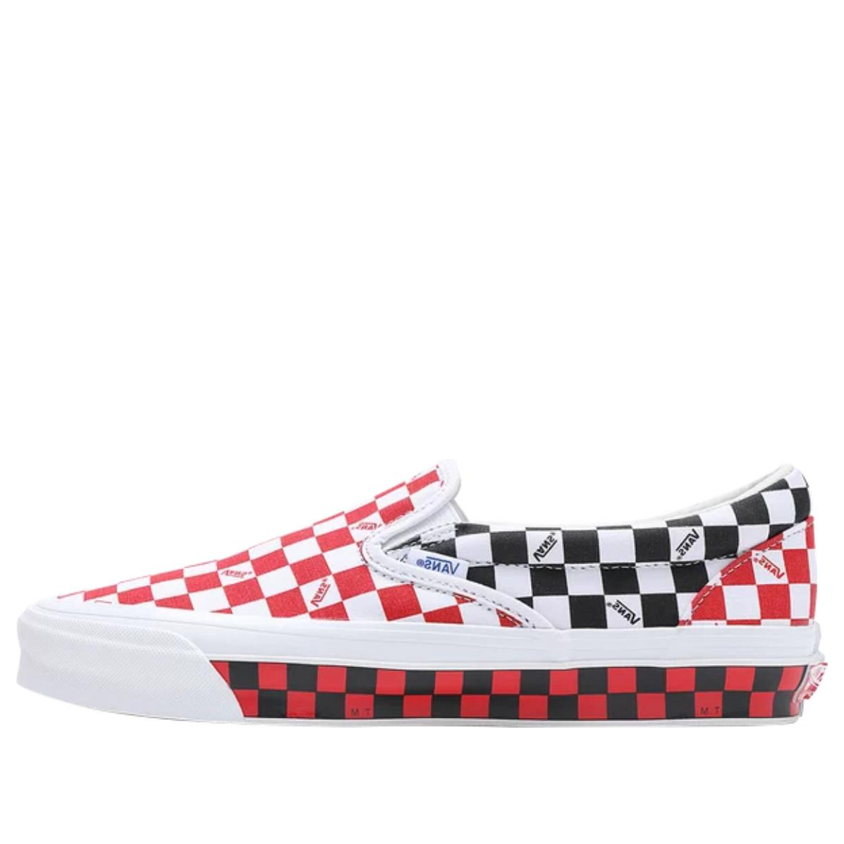 Vans OG Classic SlipOn LX 'Checkerboard  Red Black' VN0A32QNREB