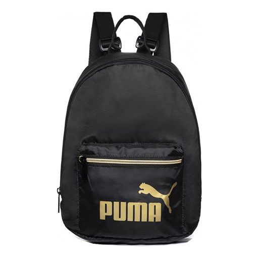 black leather puma backpack WMNS) PUMA Core Seasonal Archive Backpack 'Black Gold' 076572-01 • SneakerSouqq