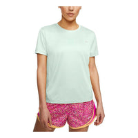 (WMNS) Nike Dri-FIT Quick Dry Round Neck Green AJ8122-394