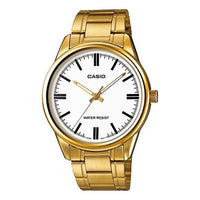 Casio Standard Business Retro Analog Watch 'Gold White' MTP-V005G-7A
