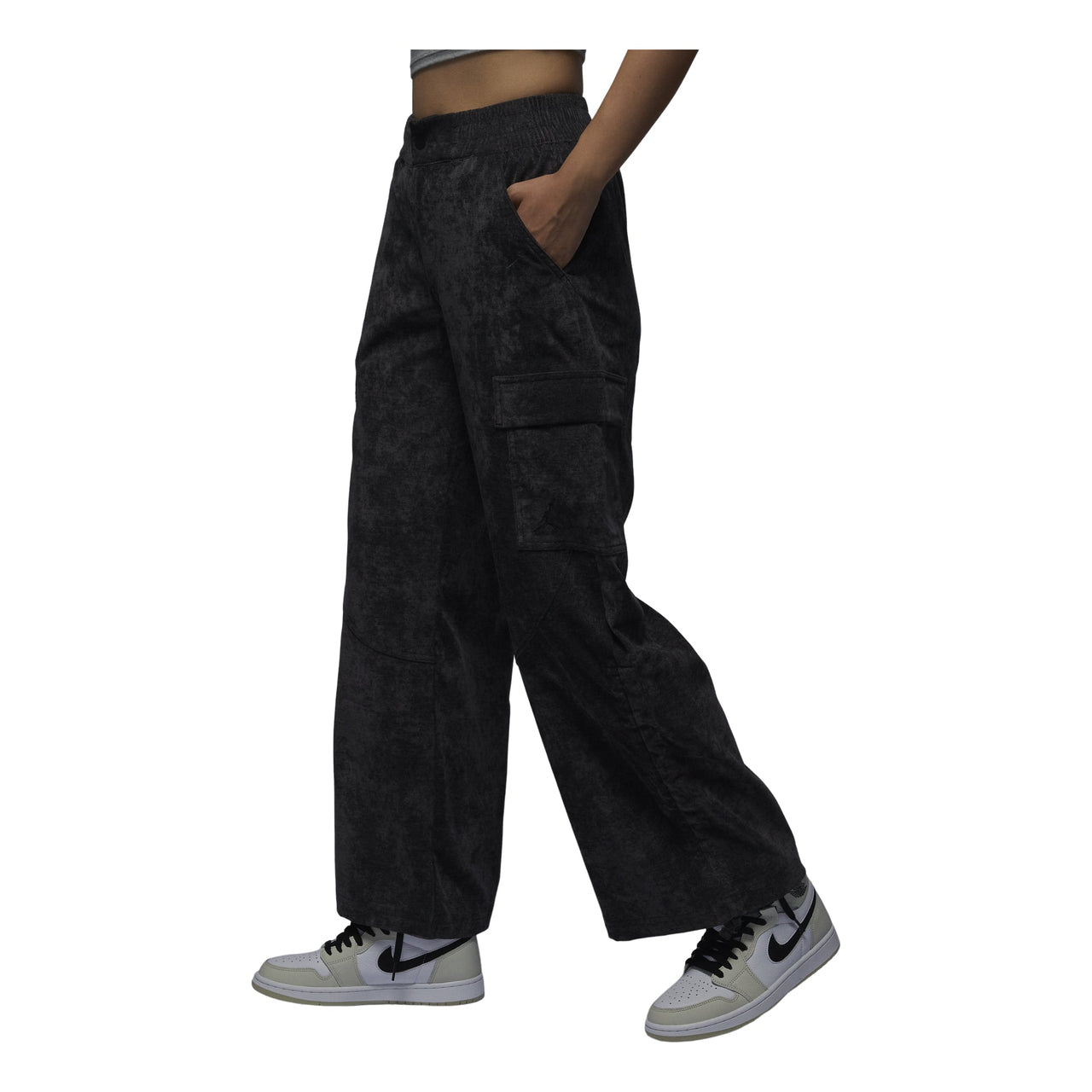 (WMNS) Air Jordan Chicago Corduroy Pants 'Black' FD8210-010