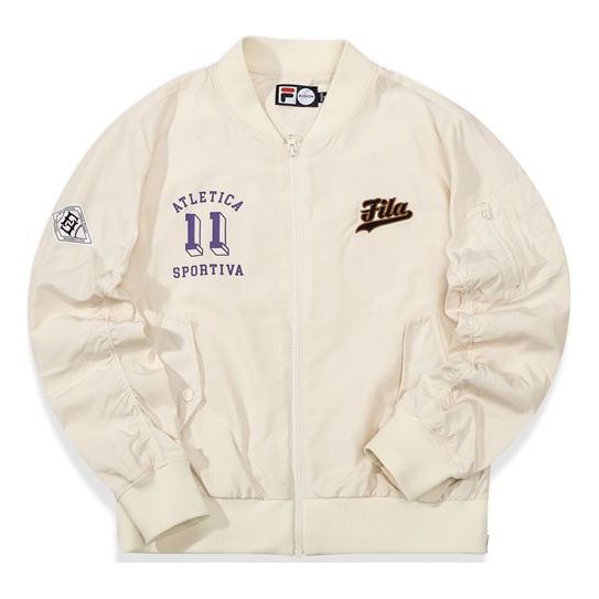 Fila FUSION Casual Sports Jacket Creamy White T11W035702F-IV