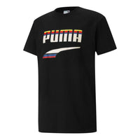 PUMA Printed Round Neck T-Shirt 'Black White' 531497-01