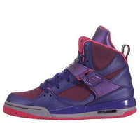 (GS) حذاء Air Jordan Flight 45 High "Electric Purple" رقم 524864-509