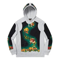 Supreme x Jean Paul Gaultier Floral Print Hooded Sweatshirt 'Grey Black Green' SUP-SS19-774