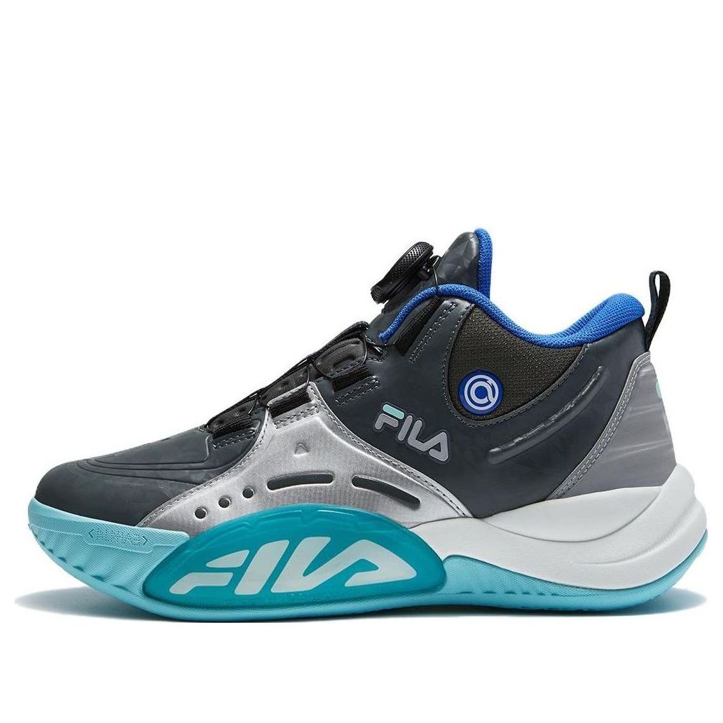 (GS) FILA FUSION Fashion Basketball Shoes 'Black Grey Blue' K15B342203FDL