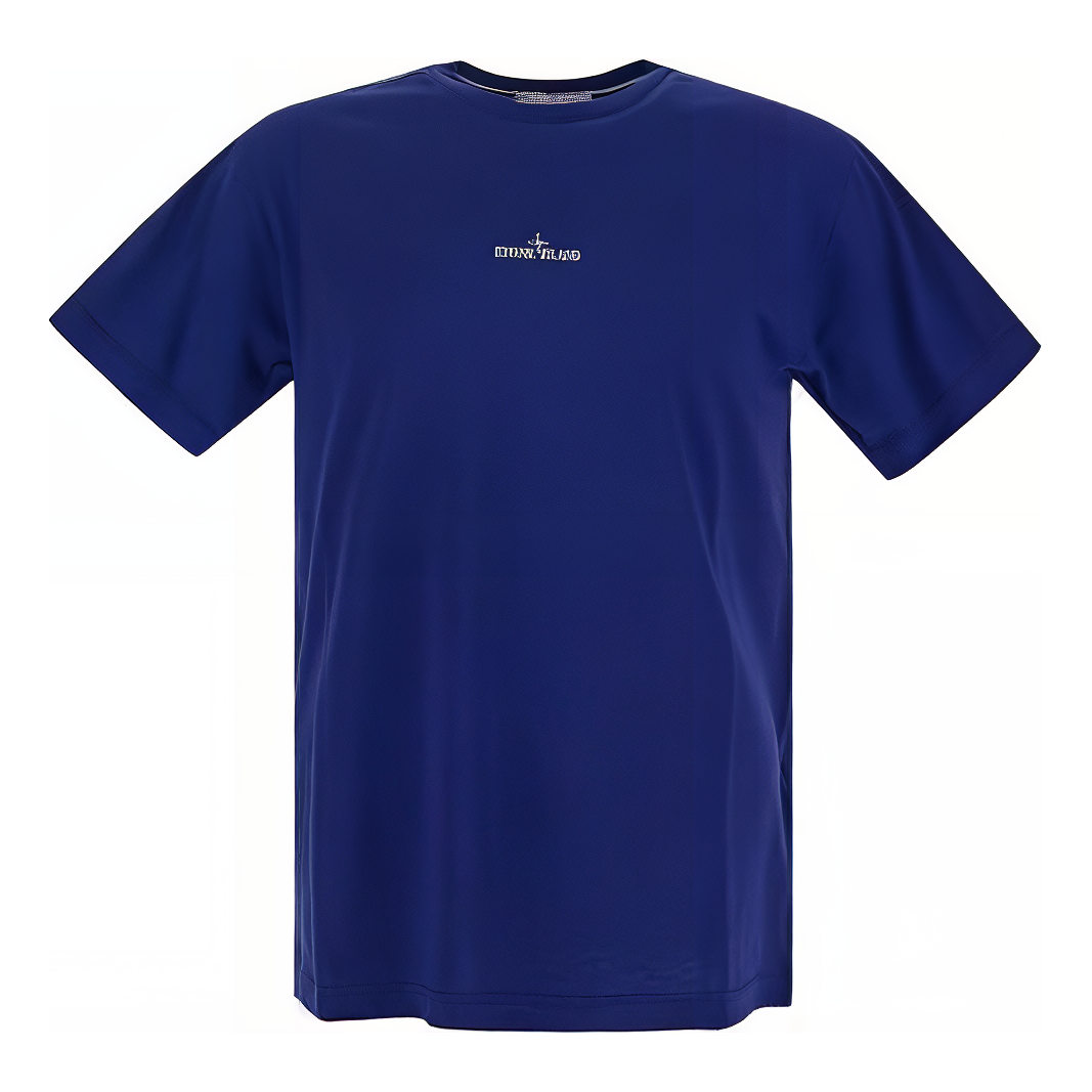 STONE ISLAND Plain Logo T-shirt 'Blue' 79152NS82-V0022