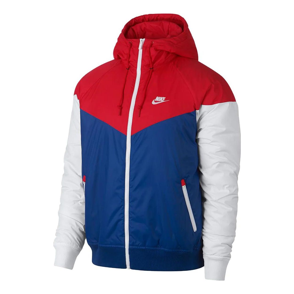 Nike Fleece-Lined Windbreaker Toddler Jacket 'Red Blue White' AR2189-657