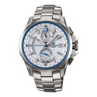 CASIO Stainless Steel Strap Mens WhiteBlue Analog OCW-T1000-7A