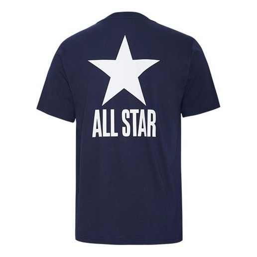 Men's Converse All Star Alphabet Logo Short Sleeve Blue 10017819-A02