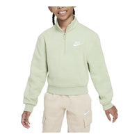 (GS) Nike Sportswear Club Fleece 1/2 Zip Sweatshirt 'Light Green' FD2930-343