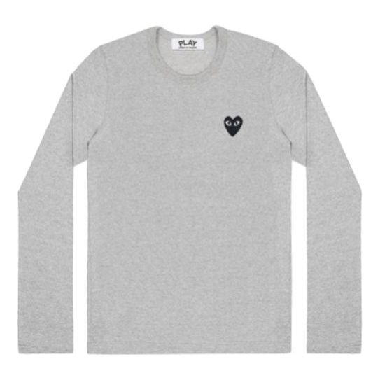 COMME des GARCONS PLAY Long Sleeves Logo Tee 'Grey' AZ-T122-051-1