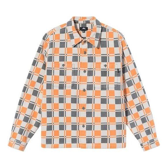 Stussy Brent Plaid L/S Shirt 'Tan' 110199